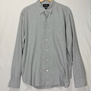 Bonobos Tailored Fit Gray Button Down Shirt Size Large